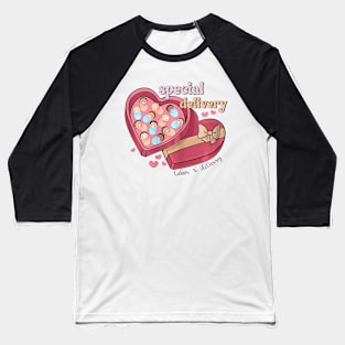 Special Delivery Labor and Delivery Nurse Valentines Day Baseball T-Shirt